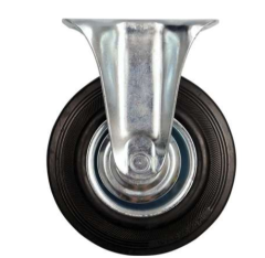 SABİT TEKER SİYAH KAUÇUK 100MM