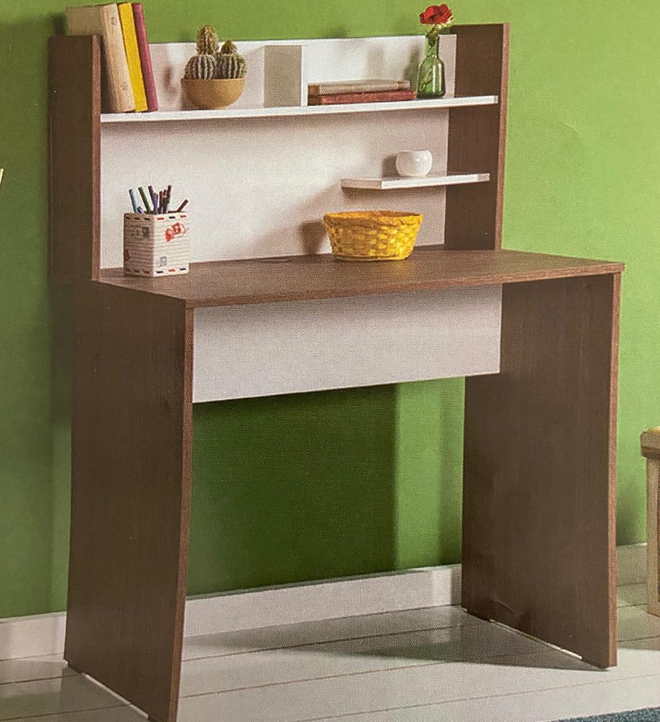 Kitaplıklı Bilgisayar Masası Meşe