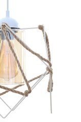 Lasi Tekli Beyaz Camlı Sarkıt