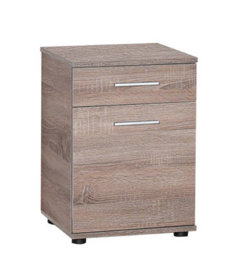 1 Çekmece 1 Kapak Komodin Ceviz