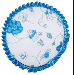 Fırfırlı Yuvarlak Tabure Minderi 35cm Yuvarlak