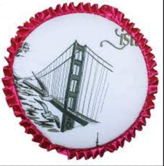 Fırfırlı Yuvarlak Tabure Minderi 35cm Yuvarlak