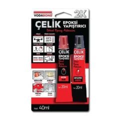 2K Rapid Epoxy Yapıştırıcı 20ML+20ML Gri