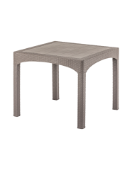 Rattan Kare Masa Camsız 90*90