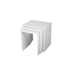 3'Lü Zigon Sehpa Beyaz