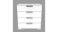 4 Çekmeceli Şifonyer Beyaz