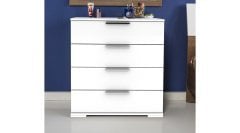 4 Çekmeceli Şifonyer Beyaz