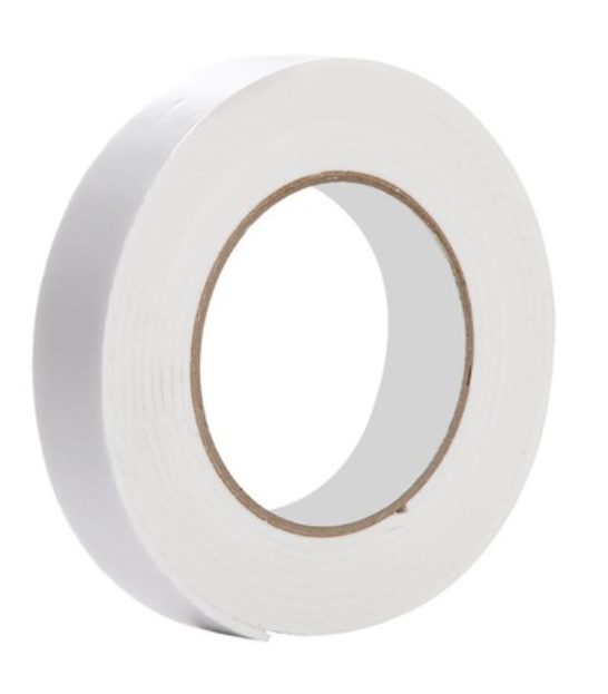 ÇİFT TARAFLI KÖPÜK MONTAJ BANDI 18 MM X 2 MT BEYAZ