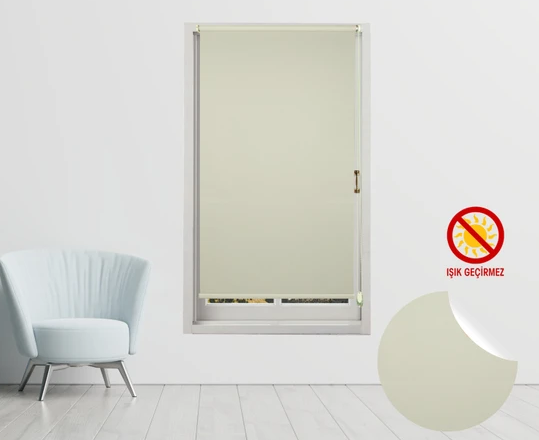 Kumas Stor Blackout KREM 80 x 200