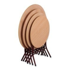 Yuvarlak Katlanır Masa 90cm