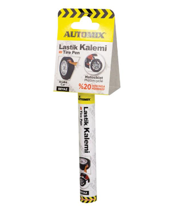 AUTOMİX LASTİK KALEMİ BEYAZ