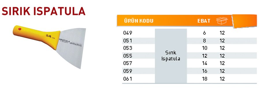 Sırık Spatula No:8