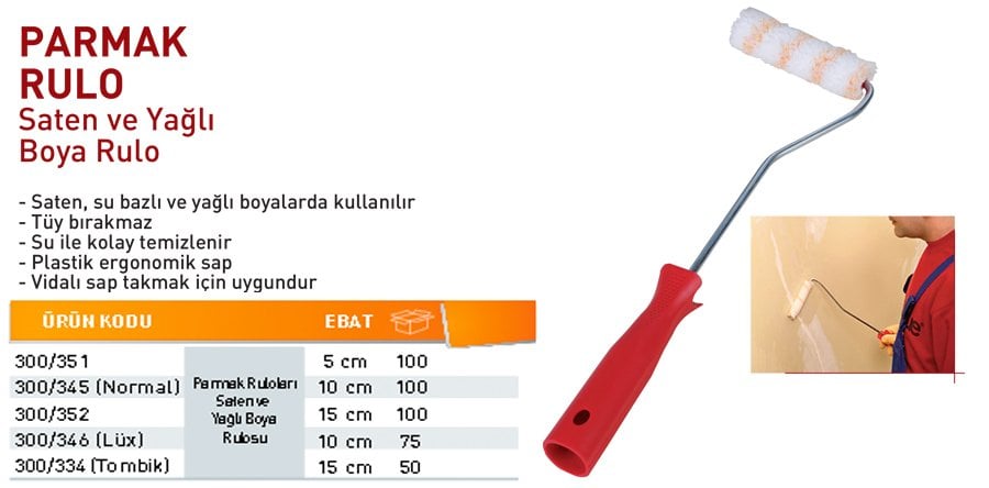 Saten Rulo Parmak Eko