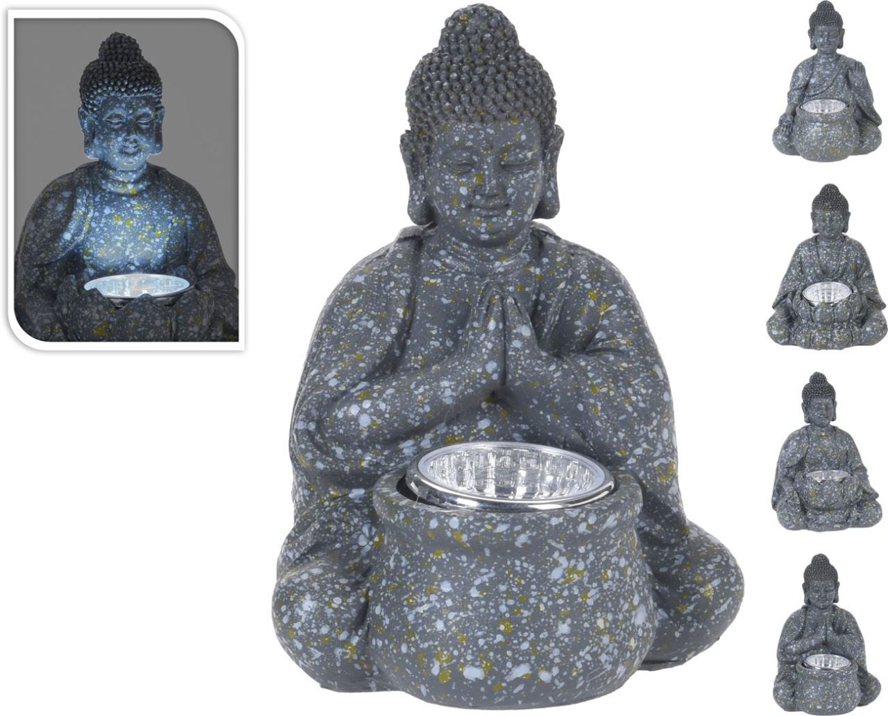Solar Işıklı Buddha (Küçük)