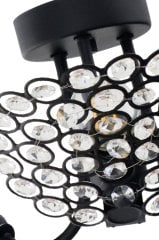 Naturel 3'lü Siyah Avize