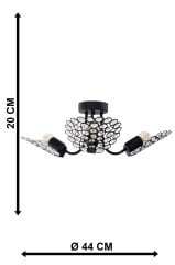 Naturel 3'lü Siyah Avize