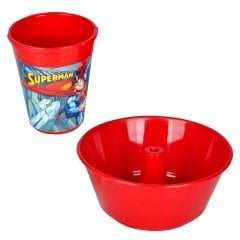 Superman Mısır Kovalı Pipetli Bardak