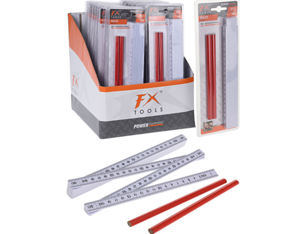 Katlanır Metre 2mt + 2 çizim kalemi