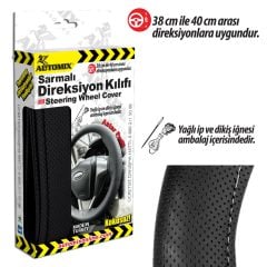 Sarmalı Direksiyon Kılıfı Siyah