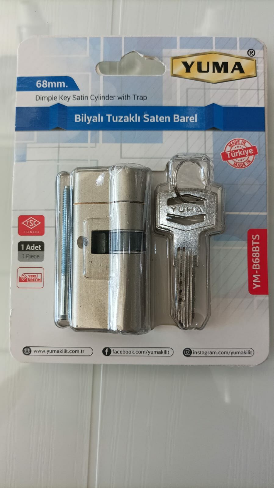 68 mm Bilyalı Tuzaklı Saten