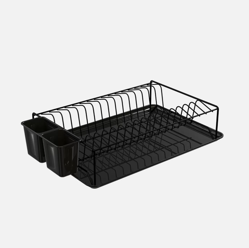 TEK KATLI TABLALI BULASIKLIK PVC SİYAH