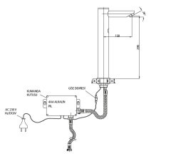 Fotoselli  Set Üstü Lavabo Bataryası