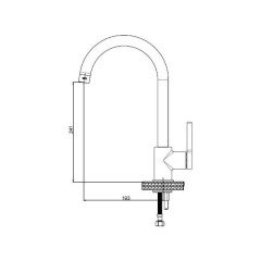 Gildo Tek Gövde Eviye Bataryası Siyah