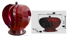 Esmatik İdeal Model Kırmızı 330mm * 380mm Ø250mm