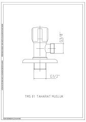 Topuz Serisi Taharat Musluk