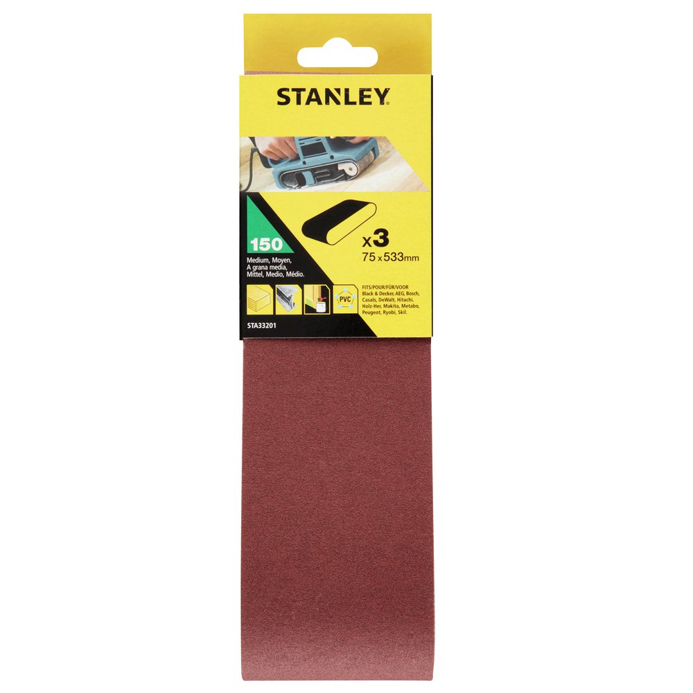 Zımpara Bantları 3'lü 75 x 533 150g
