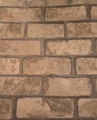 92 Taş Tuğla Bej Duvar Kağıdı