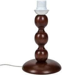 Boncuk Abajur Ayağı Küçük Kahve