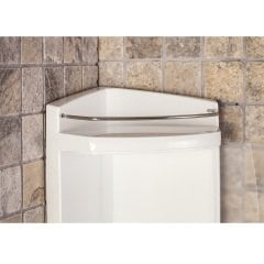 Banyo Köşe Rafı Kapaklı Şeffaf