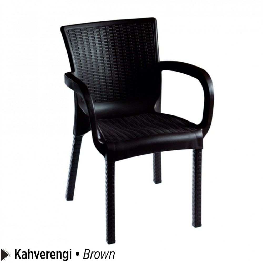 MAMBO RATTAN SANDALYE KAHVE