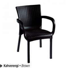 MAMBO RATTAN SANDALYE KAHVE