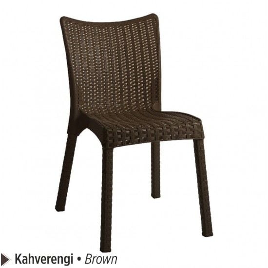 NERGIS RATTAN SANDALYE KAHVE