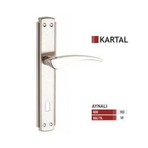 Kartal Aynalı Oda Nikel Saten Kapı Kolu