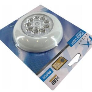 9 LED Lamba Pilli Beyaz