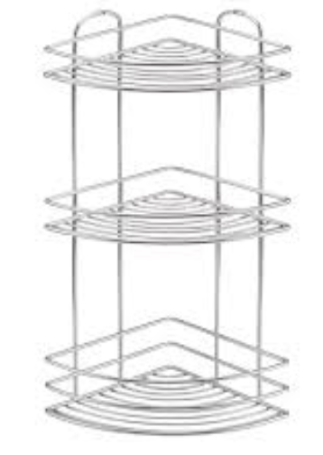 Üç katlı Banyo Rafı Köşe