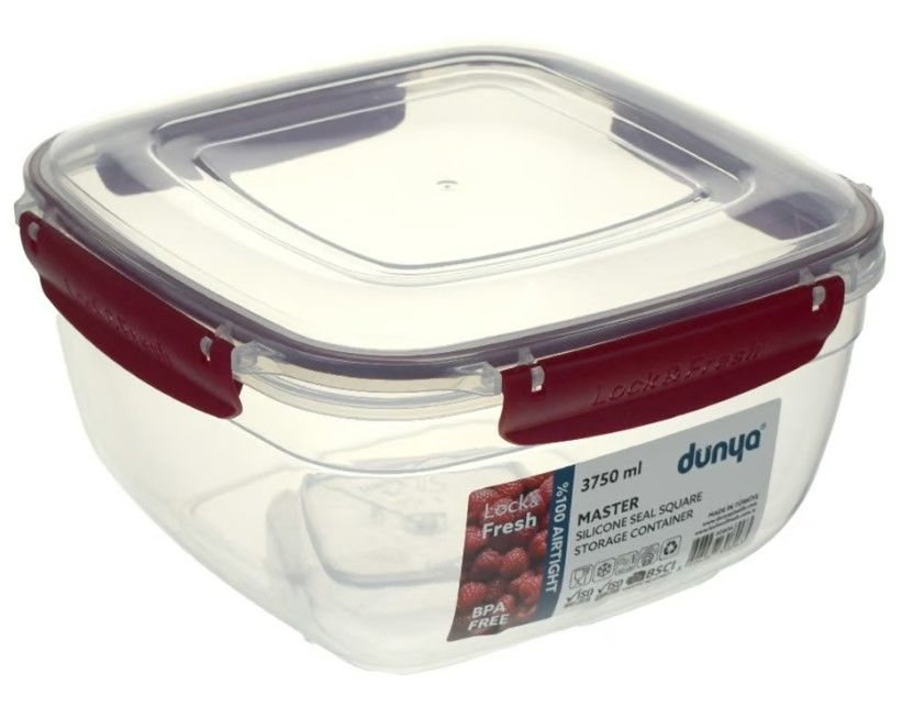 3750 ml Master Kare Saklama Kabı