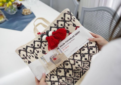 Dekoratif Sepet (Kilim Desenli)