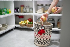 Dekoratif Sepet (Kilim Desenli)