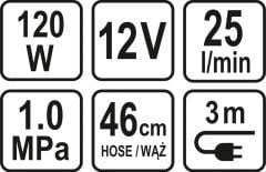 Araç Hava Kompresörü 12V 120W