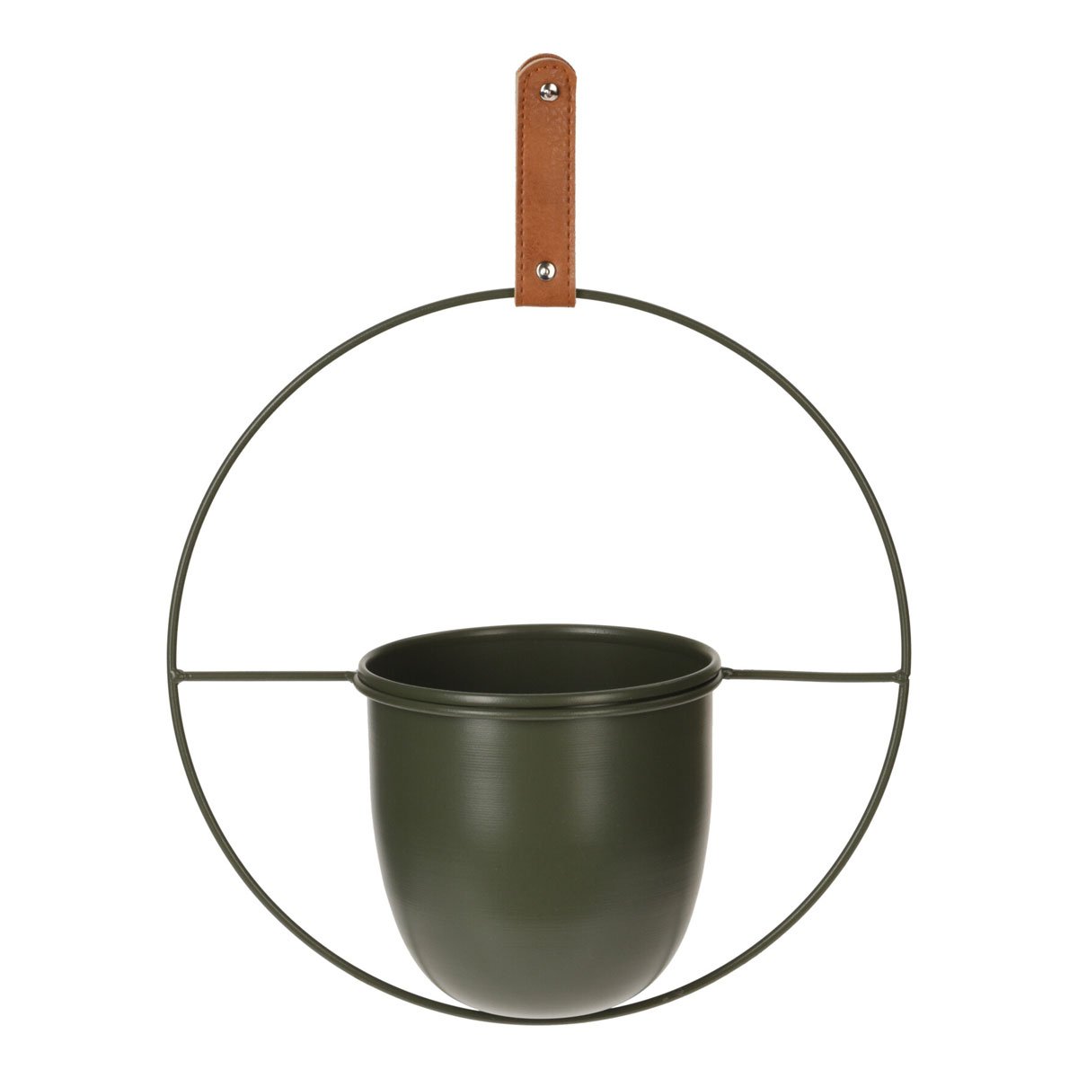 Metal Saksı 15*14cm Yeşil